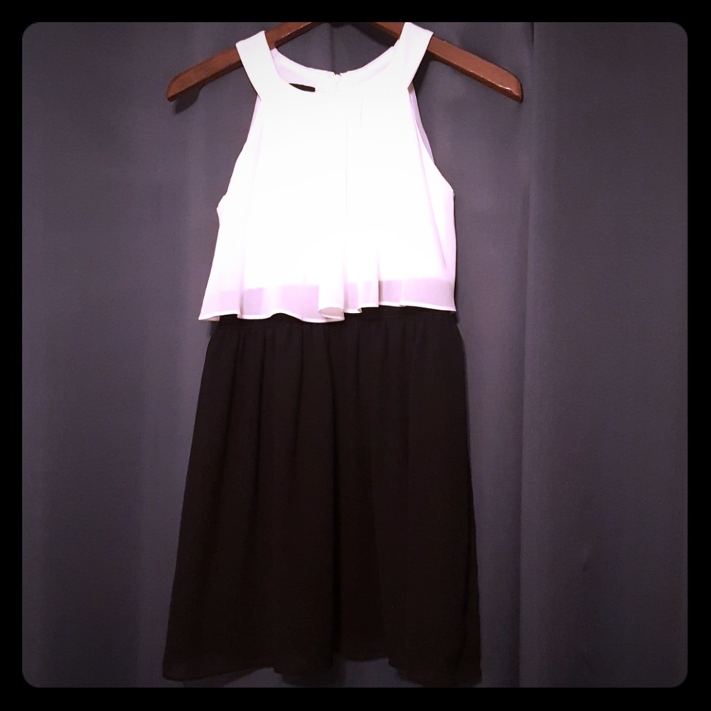 Black and white girls size 12 dress